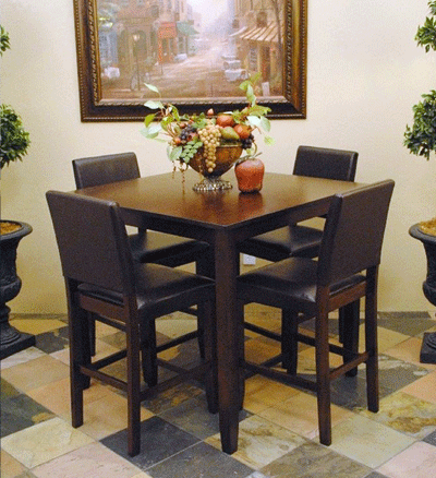 Espresso Dining Table on Espresso Pub Table   4 Chair Set   Dining Furniture   My Pigsty